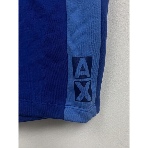 A|X ARMANI EXCHANGE Men's Colorblocked Logo-Print Fleece Drawstring Shorts XXL - Picture 3 of 8